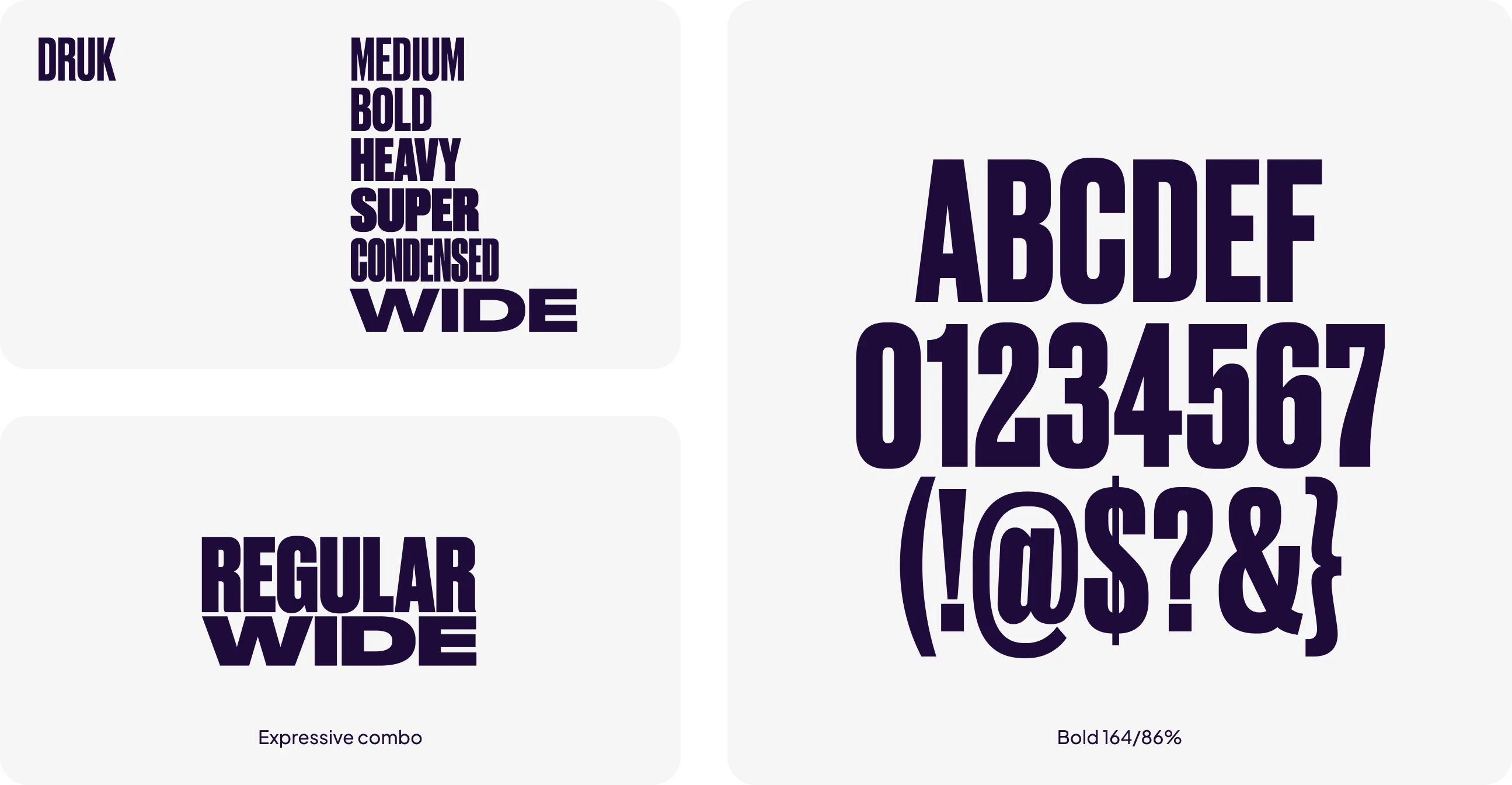 Druk type example