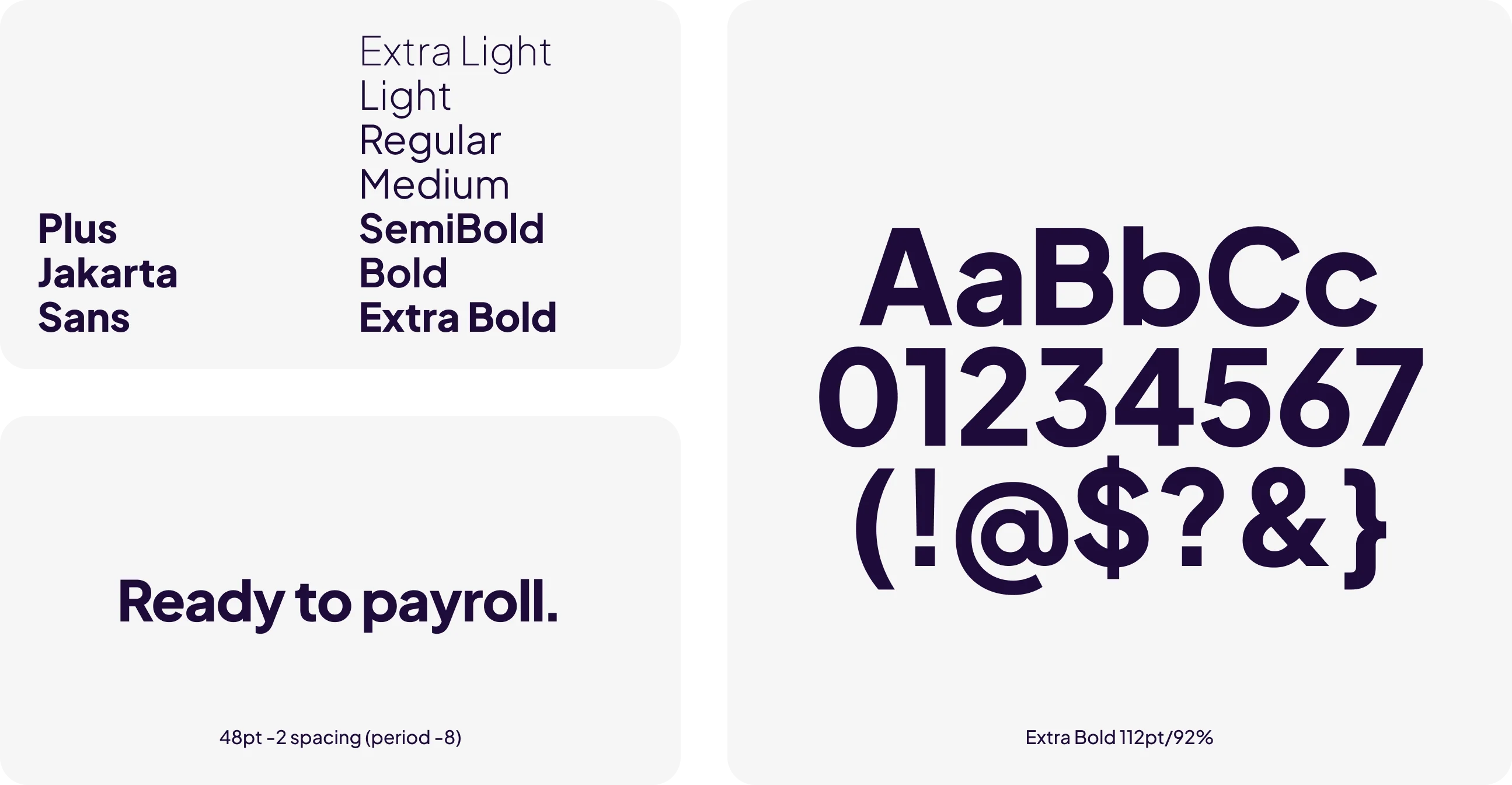 Plus Jakarta Sans type example